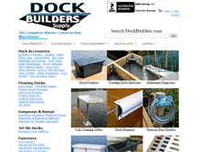 Tablet Screenshot of dockbuilders.com